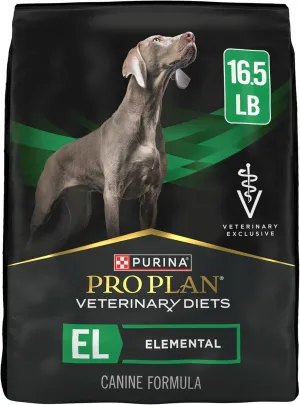 Purina Pro Plan Veterinary Diets El Elemental Dog Food Dry Formula - 16.5 lb. Bag