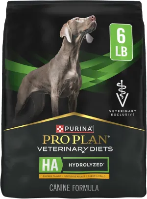 Purina Pro Plan Veterinary Diets HA Hydrolyzed Protein Dog Food Dry Chicken Flavor Formula - 6 lb. Bag