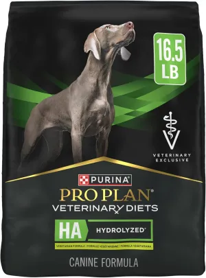 Purina Pro Plan Veterinary Diets HA Hydrolyzed Protein Dog Food Dry Vegetarian Formula - 16.5 lb. Bag