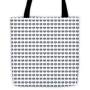 Ram Skull Turn Horns Repeat Tote Bag