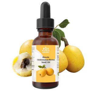 Relaxcation Marula Oil – Cold Pressed Organic Oil from Sclerocarya Birrea Seeds | Pure Extract for Hair, Face, Nail & Body | Unrefined, Vegan, Hydrating, Travel Size Glass Bottle 4 oz