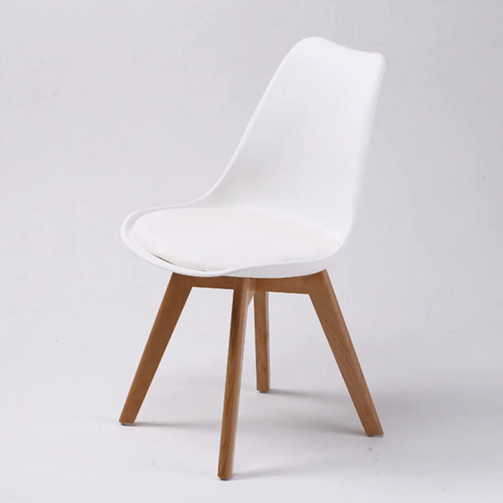 Retro (Set of 4) PU Leather Dining Chairs - White