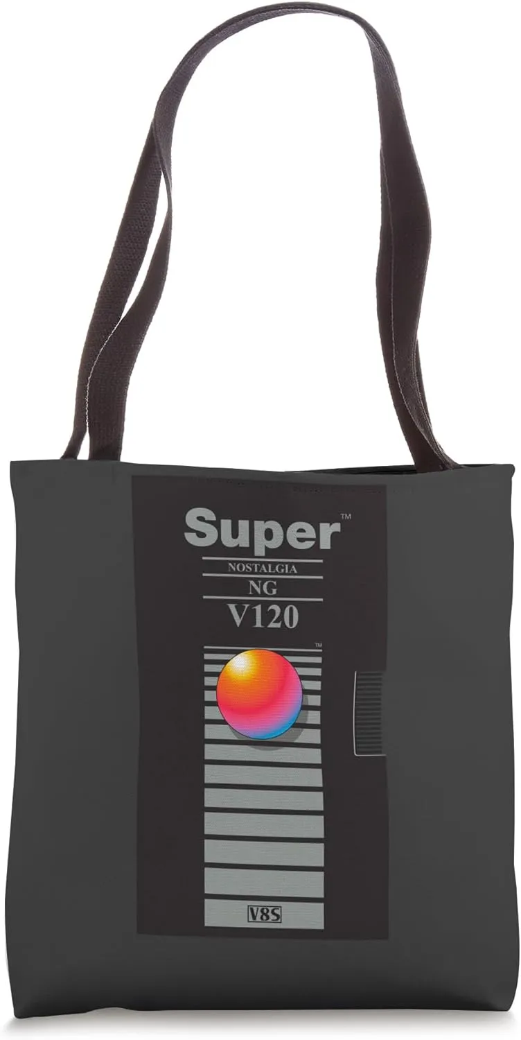 Retro Super Nostalgia VHS Reference 80s Child Old Memory Tote Bag