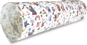 River & Aria Co Baby Play Tunnel - 6ft Indoor & Outdoor Pop Up Play Tunnel for Toddlers 2-6 - Interactive Hide-and-Seek Crawling Tunnels for Children (Animals Tunnel)