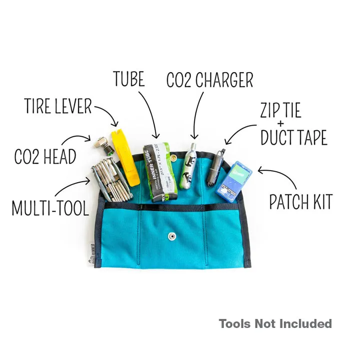 ROAD RUNNER Tool Saddle Roll - Highlighter Pink Cordura