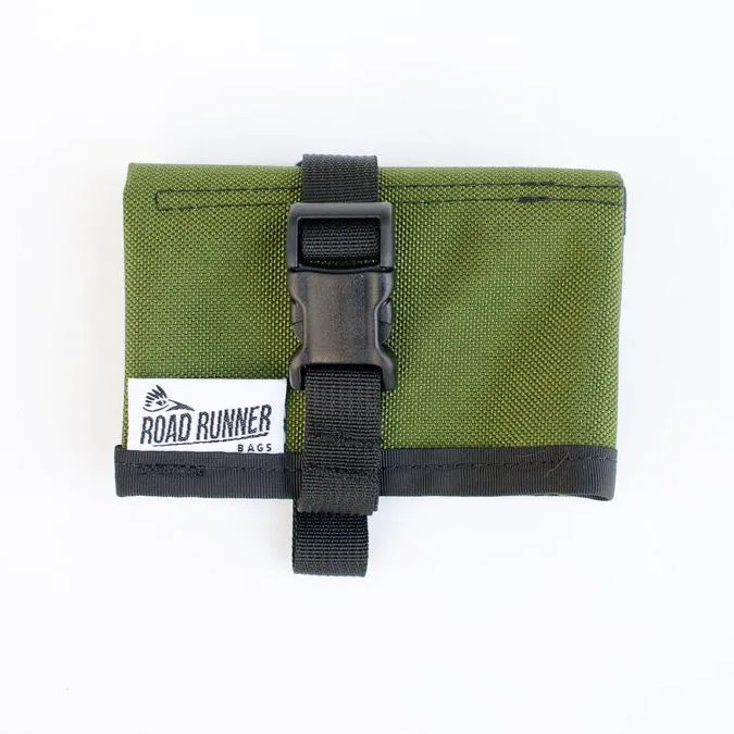 ROAD RUNNER Tool Saddle Roll - Olive Cordura