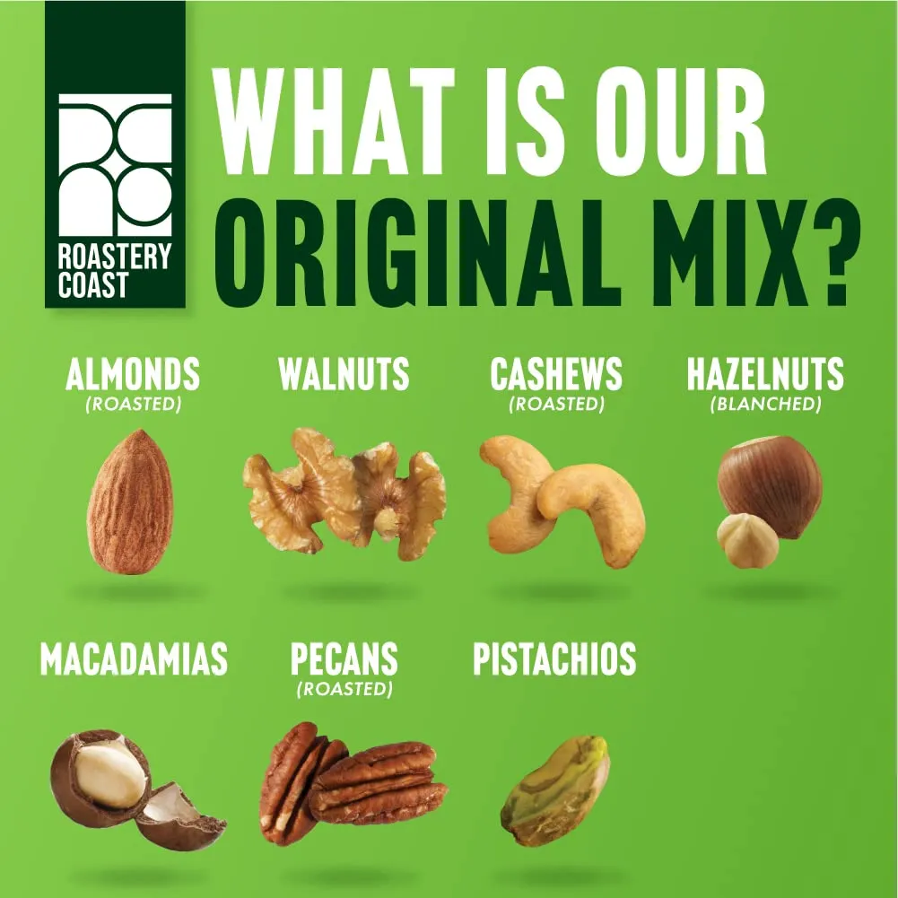 Roastery Coast - Daily Nuts Healthy Mix Bulk | Nuts Snack Mix | Deluxe assorted snack | nut snacks | healthy snacks for adults | dry fruits | nut mix