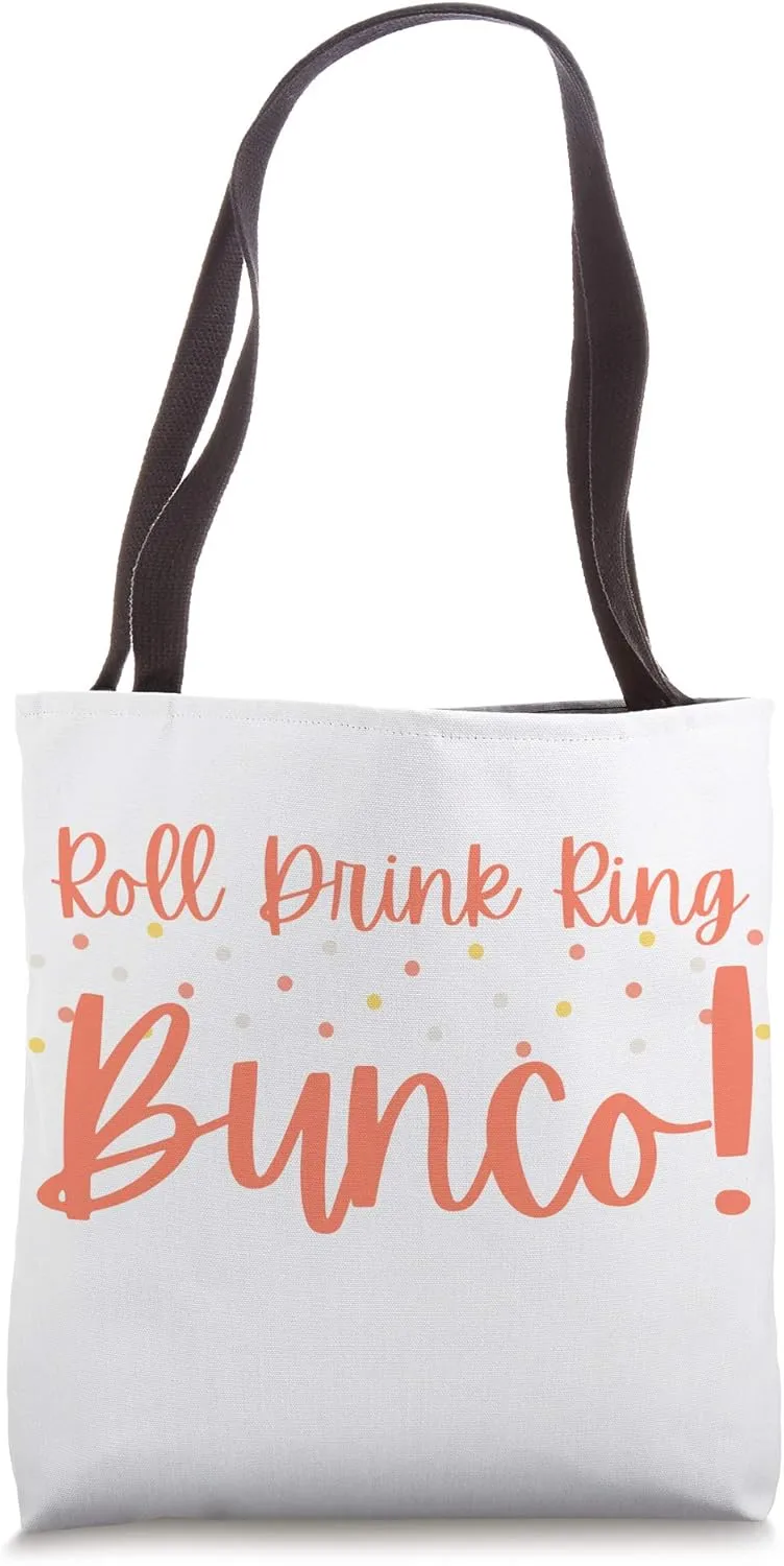 Roll Drink Ring Bunco Dice Game Night Prize Tote Bag