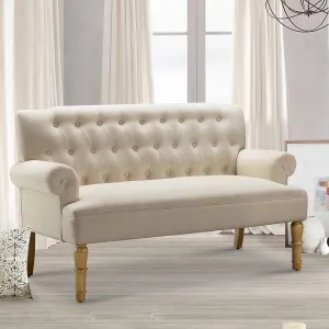 Rosevera Drennan Loveseat Sofas for Living Room Couch in a Box Sofa Para Sala Love Seats Furniture Velve Pearl Beige