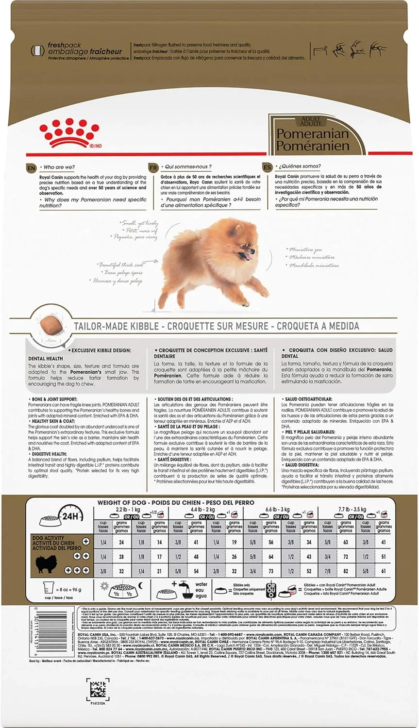 Royal Canin Breed Health Nutrition Pomeranian Dry Dog Food​, 10 lb bag