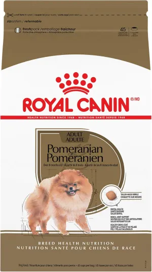 Royal Canin Breed Health Nutrition Pomeranian Dry Dog Food​, 10 lb bag