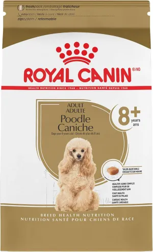 Royal Canin Breed Health Nutrition Poodle Caniche 8  Adult Dry Dog Food, 3 lb bag