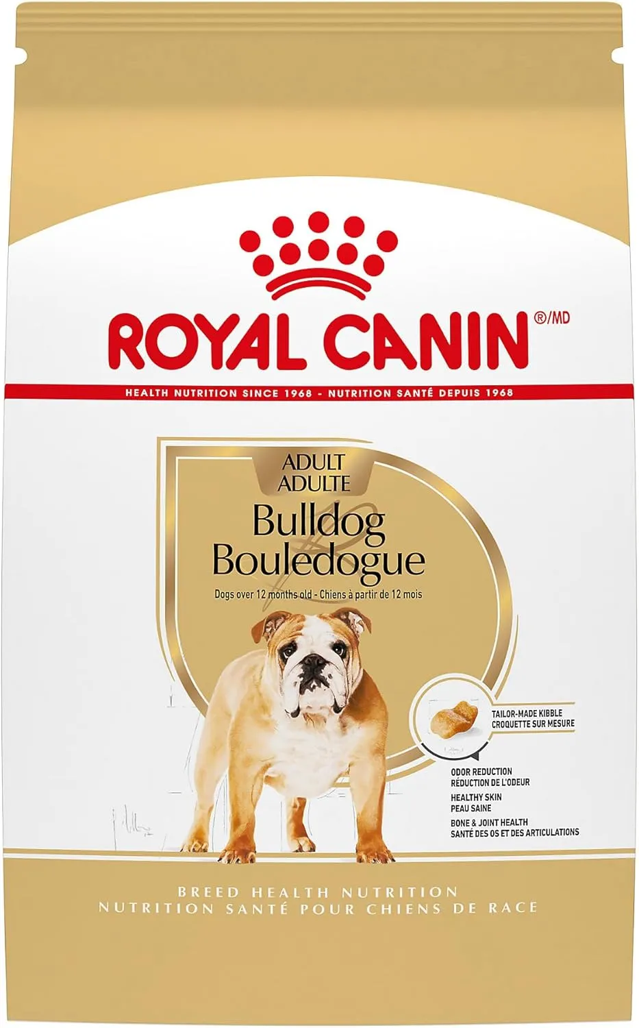 Royal Canin Bulldog Adult Dry Dog Food, 30 lb bag