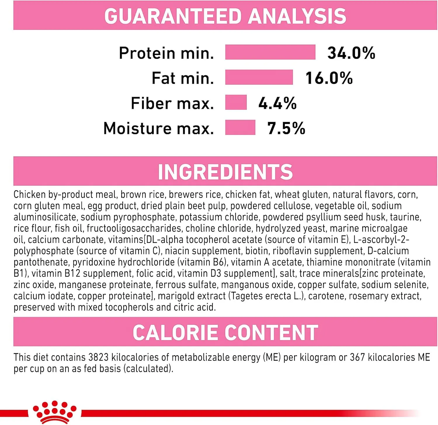 Royal Canin Feline Health Nutrition Kitten Dry, 7 lb bag