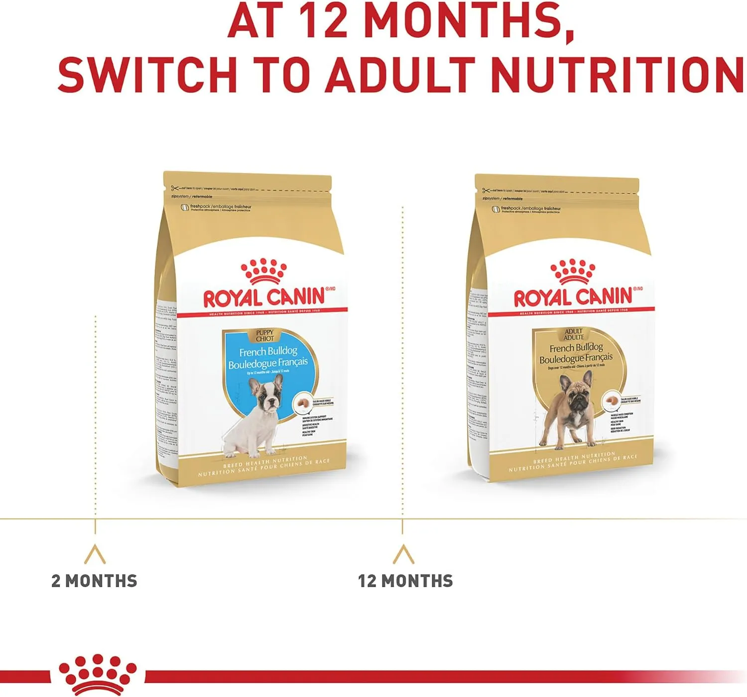 Royal Canin French Bulldog Puppy Dry Dog Food, 3 lb bag
