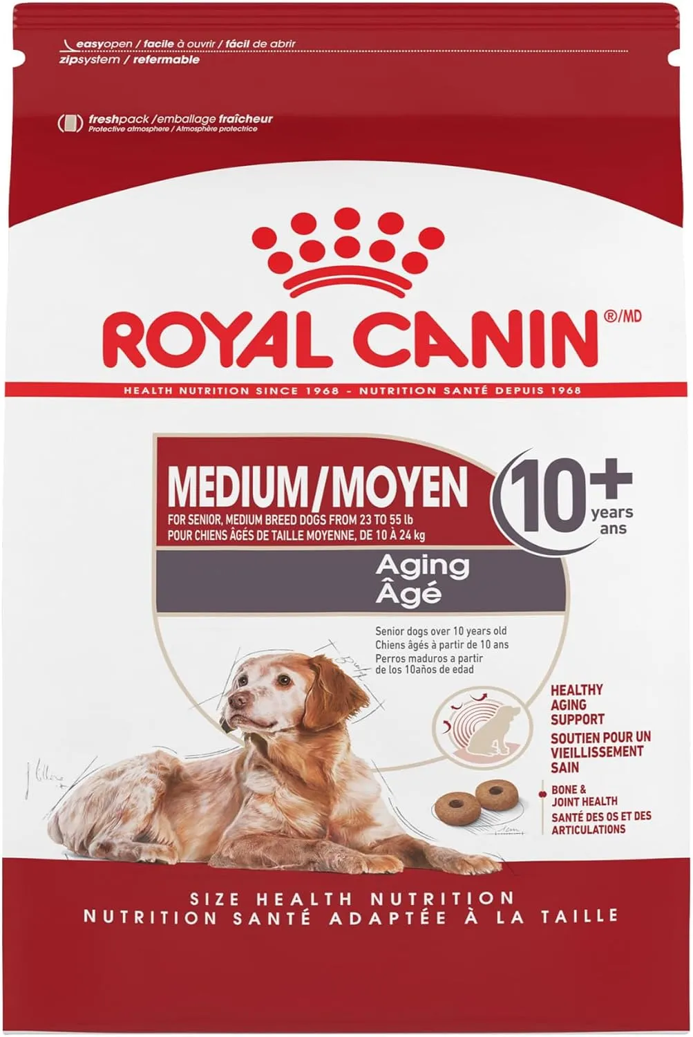 Royal Canin Medium Aging 10  Senior Dry Dog Food, 30 lb bag