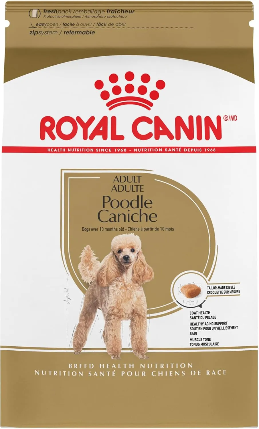 Royal Canin Poodle Adult Breed Specific Dry Dog Food, 10 lb bag