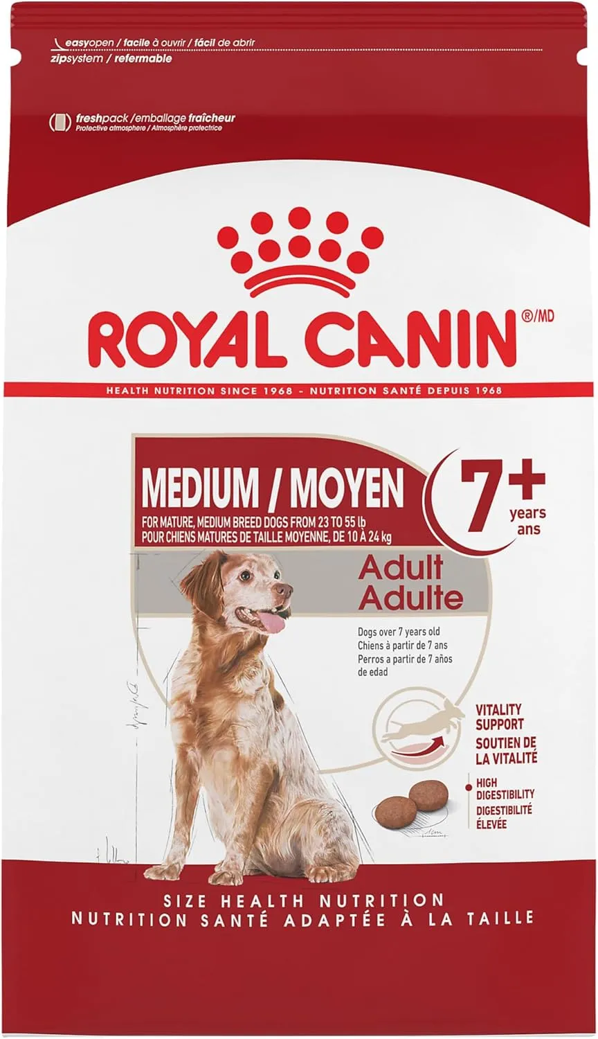 Royal Canin Size Health Nutrition Medium Adult 7 - Dry Dog Food, 30lb Bag