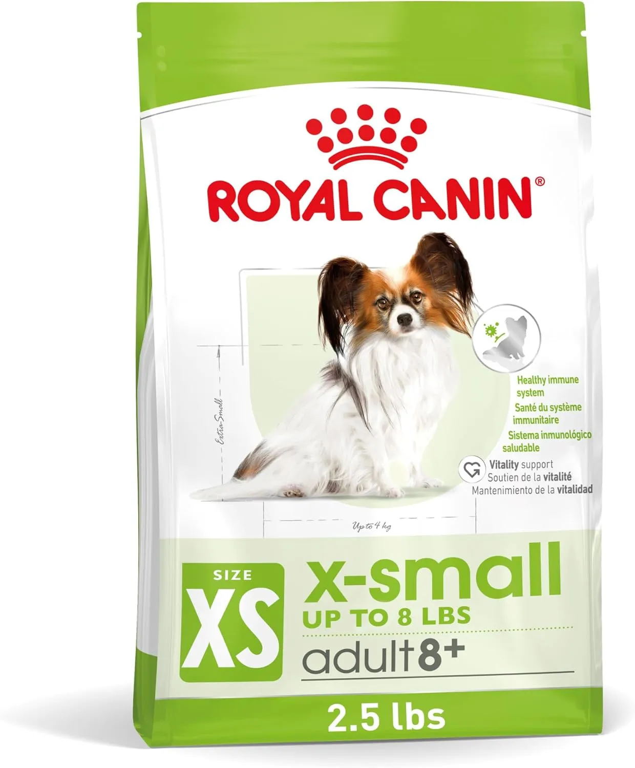 Royal Canin Size Health Nutrition X-Small Adult 8  Dry Dog Food, 2.5 lb bag