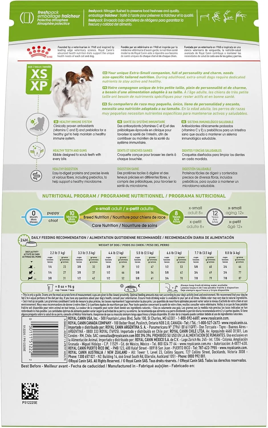 Royal Canin Size Health Nutrition X-Small Adult Dry Dog Food, 14 lb bag
