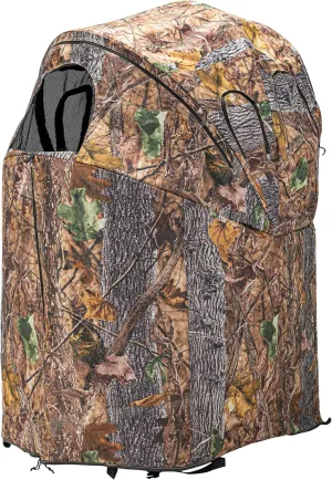 RPNB Hunting Blind, One-Way See Through Hunting Ground Blind, Noise-Free Durable Pop-Up Ground Blinds with Carrying Bag, Portable Camouflage Hunting Tent for Deer & Turkey Hunting