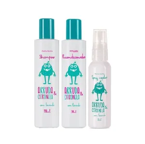 Rue Citronella Lavender Arruda Lavanda Citronela Hair Kit 3 Itens - Abelha Rainha