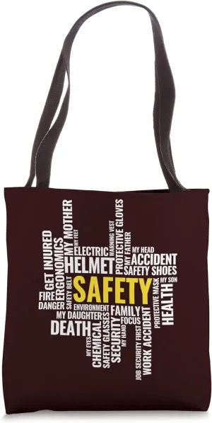 Safety Terminologies | Safety Campaign Streetwear Gift Ideas Tote Bag