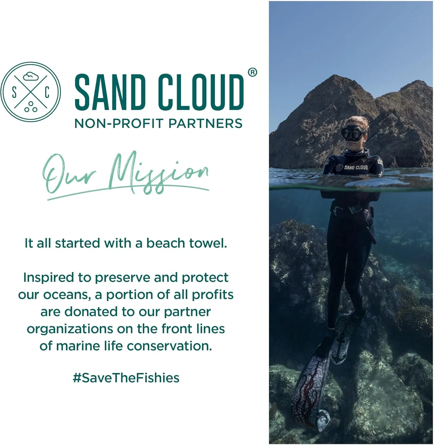 Sand Cloud Turkish Beach Towel - Sand Free - 100% Organic Turkish Cotton Yarn - Quick Dry Towel for Beach, Picnic, Blanket or Bath - As Seen on Shark Tank - Marine Life (Boho Octopus)