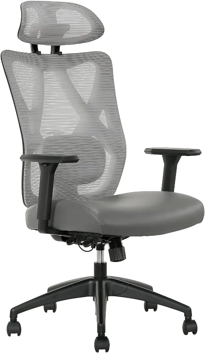 Serta SitTrue Ridgefield Ergonomic Mesh/Vegan Leather High-Back Task