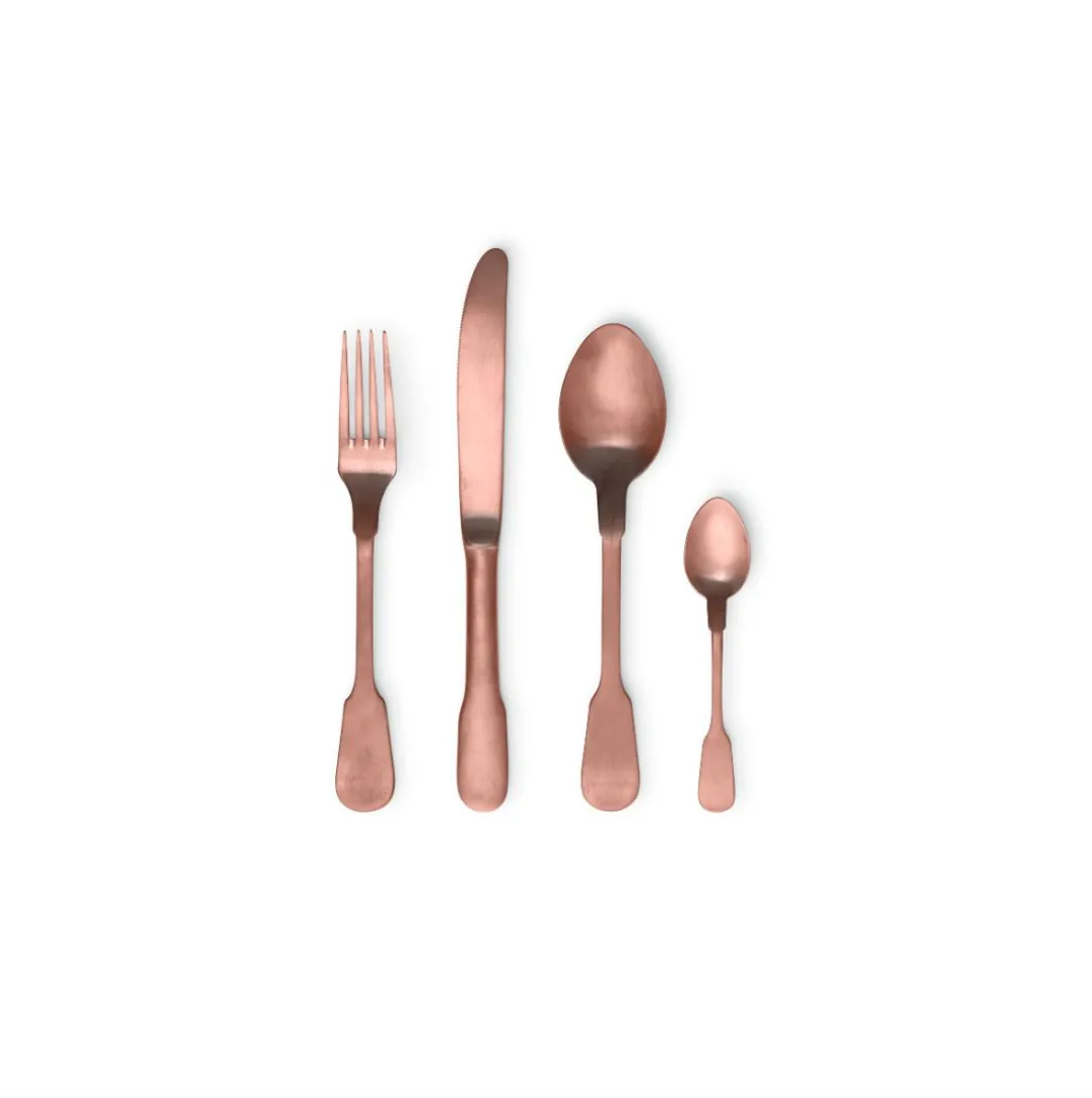 SET 24 POSATE - RAME OPACO