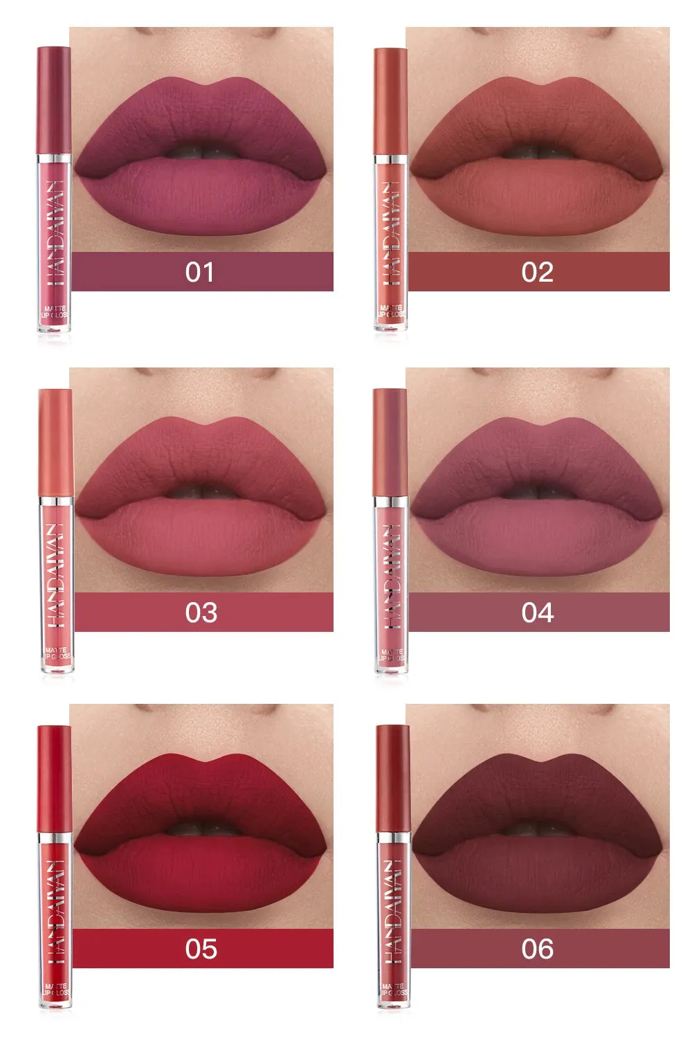 Set of 6 NonStick Cup Liquid lipstick