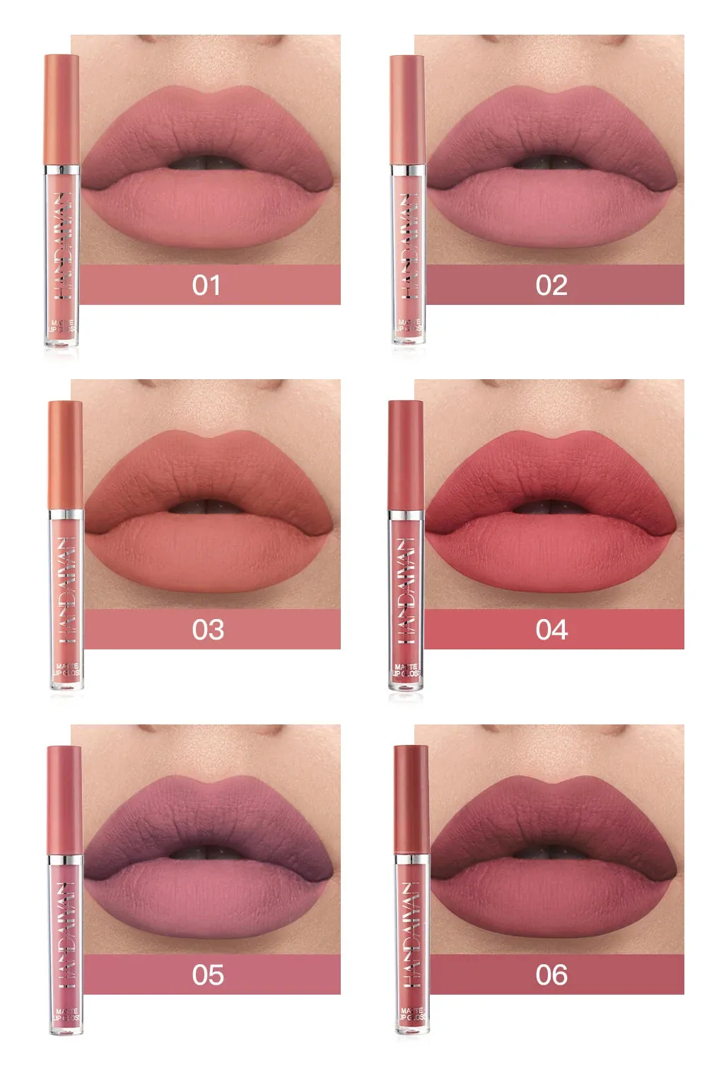Set of 6 NonStick Cup Liquid lipstick