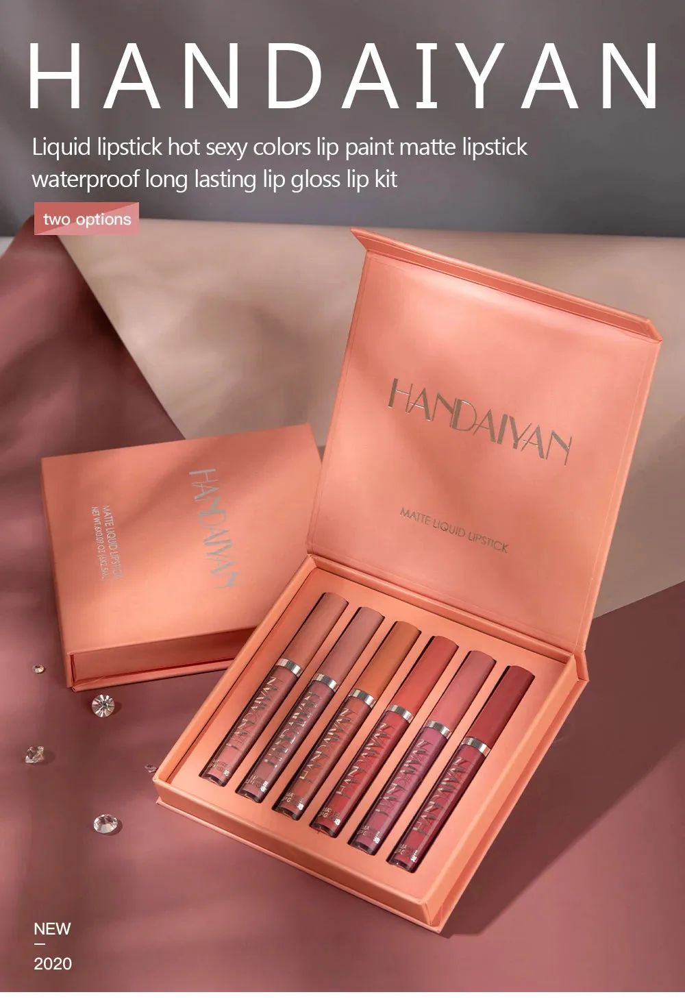 Set of 6 NonStick Cup Liquid lipstick