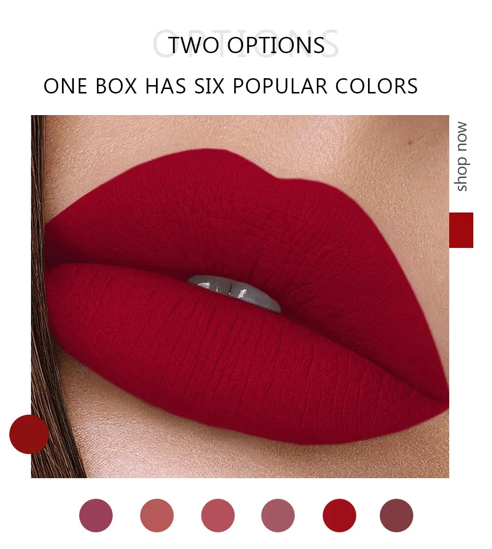 Set of 6 NonStick Cup Liquid lipstick