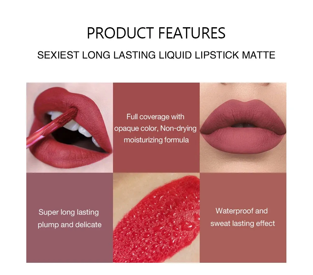 Set of 6 NonStick Cup Liquid lipstick