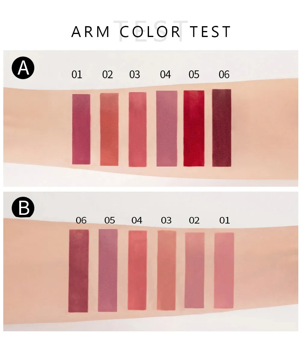 Set of 6 NonStick Cup Liquid lipstick