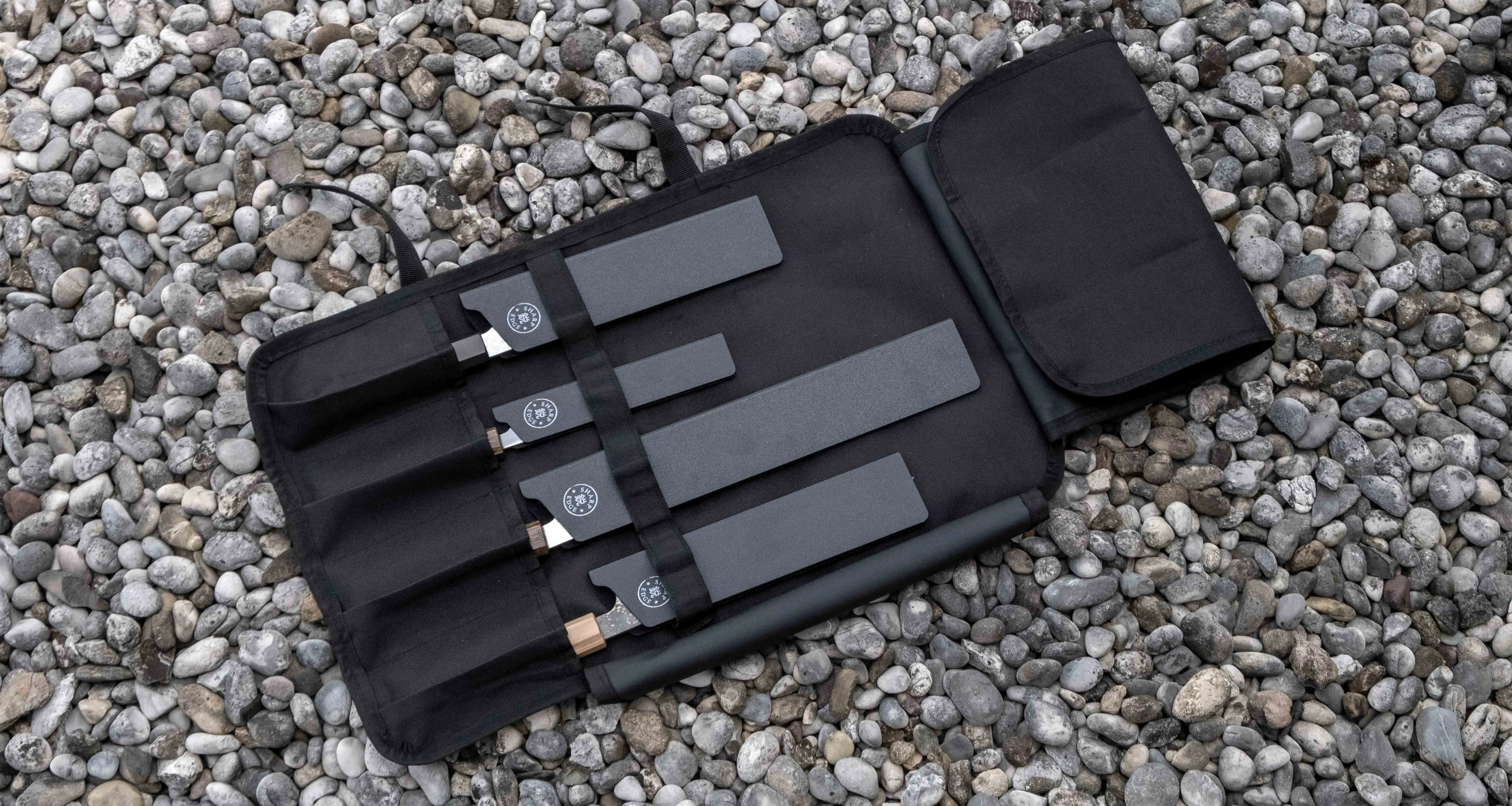 SharpEdge Knife Roll - Black [4 knives]