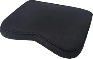 Shower Seat Cushion, Sauna Cushion for Transfer Benches in Bathtub, 4D Mesh Fabric Bath Chair Pad with Hook (Black)