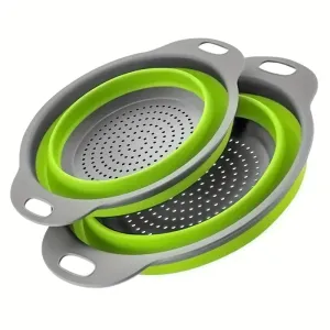 Silicone Collapsible Colander Set