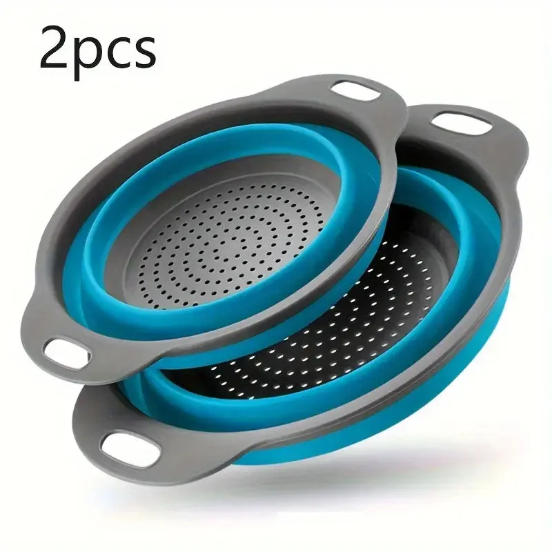 Silicone Collapsible Colander Set