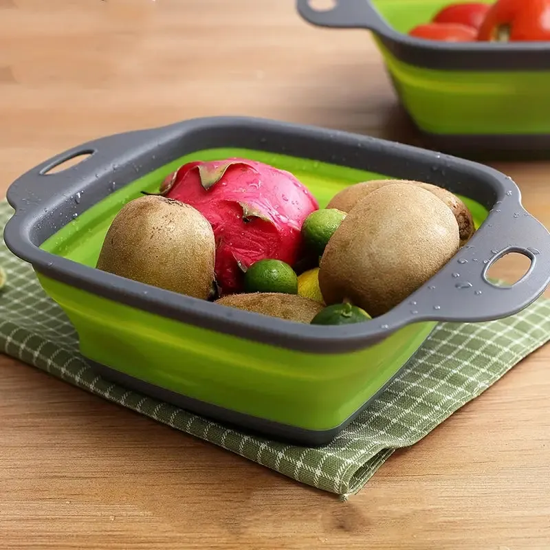 Silicone Collapsible Colander Set