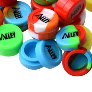 Silicone Storage Jars [BPA Free / FDA Safe] Food Grade [Set of 10] for Dabs of Wax, Balm, Paint, Makeup [Exactly As Pictured] - 5 ml - Smell Proof Air Tight Case