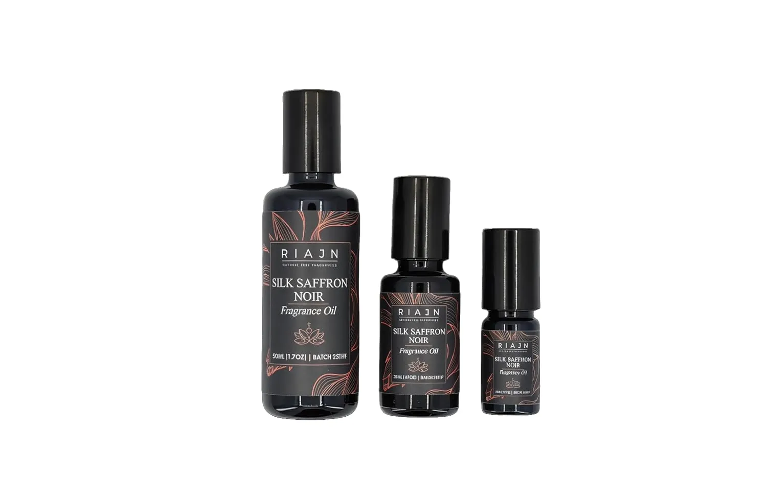 Silk Saffron Noir Perfume Oil | Long-Lasting Roll-On Fragrance | Creamy, Sweet Spice with Jasmine, Saffron, Almond, & Musk | Natural Ingredients, Travel Size, & Alcohol-Free | 5, 20, or 50 mL (20 mL)