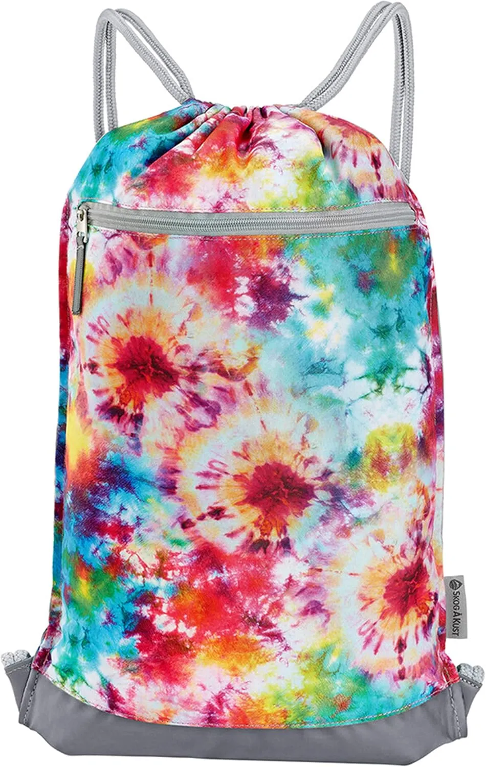 Skog Å Kust GymSak | Patented 2-in-1 Drawstring Cinch Bag with Removable Waterproof Dry Bag | Tie Dye