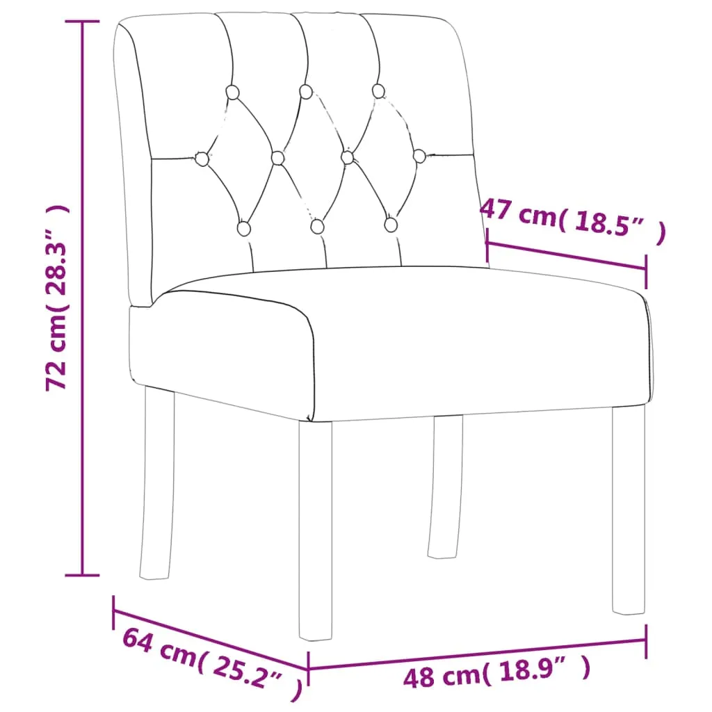 Slipper Chair Linen Fabric Button Design