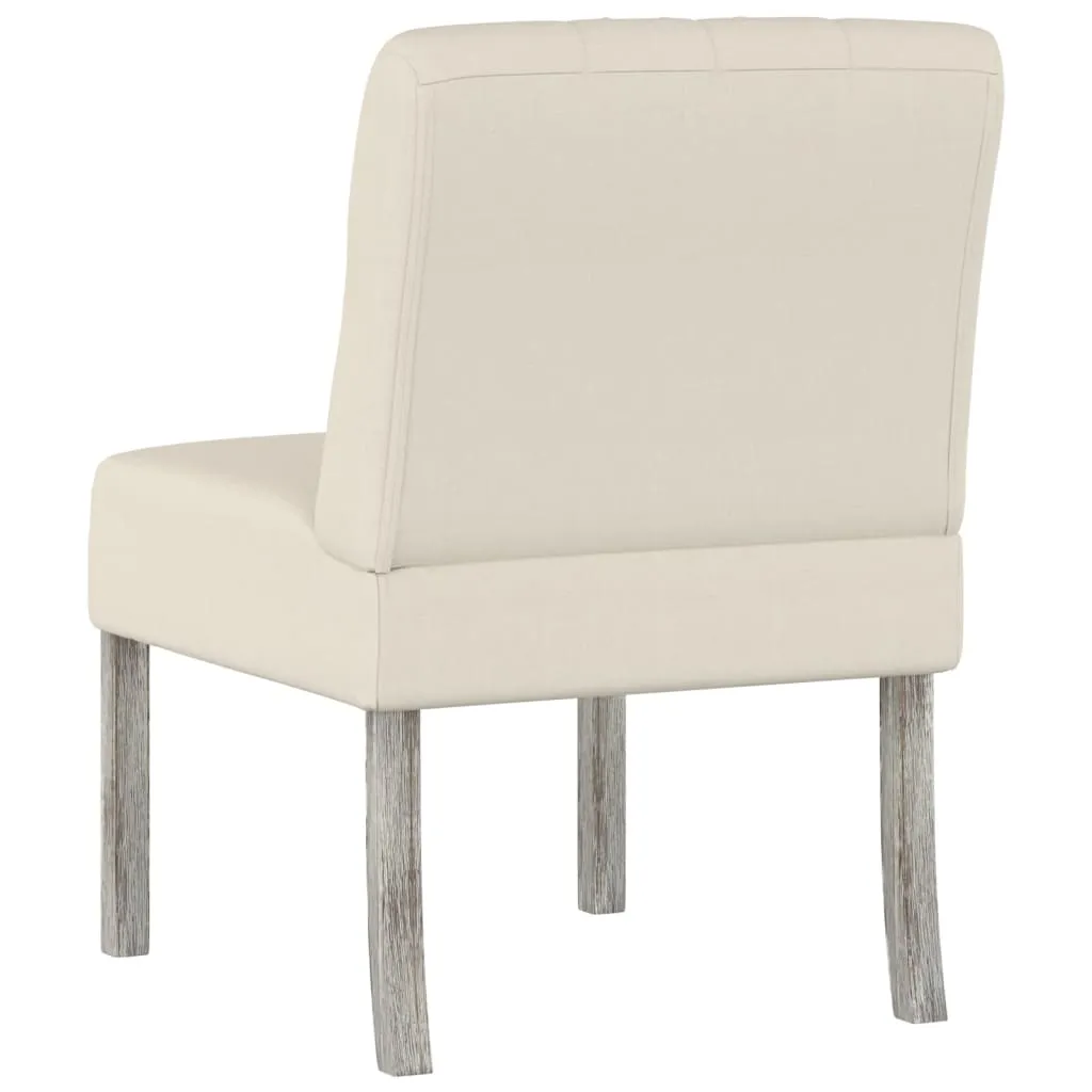 Slipper Chair Linen Fabric Button Design