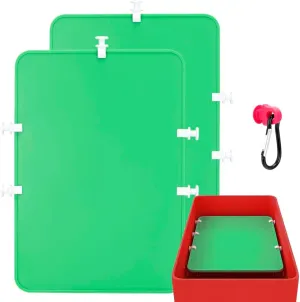SMART DK Divider Tray Compatible with Bogg Bag Divider - 2pcs Accessories for Original XL Bogg Bag Organizer (2-PACK GREEN)