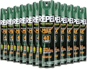 Sportsmen Max Insect 6.5-oz Aerosol 40% 12-PK, Pack 12, clear