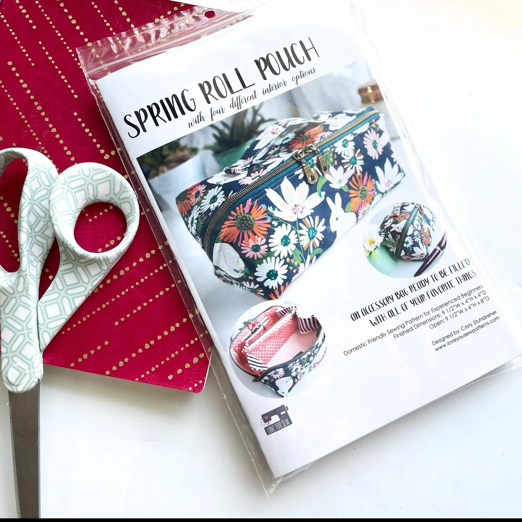 Spring Roll Pouch Paper Pattern | Love You Sew Patterns