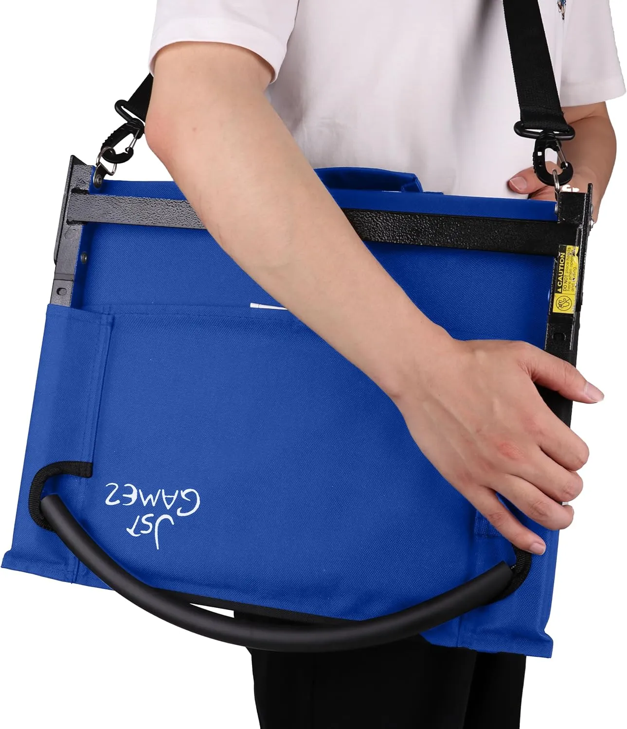 Stadium Seat with Back Support Bleacher Chair with Back and Cushion High Back Includes Shoulder Strap and Cup Holder